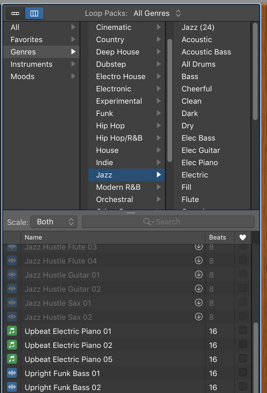 Garageband sounds and loops
